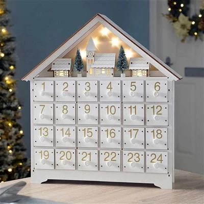 Calendario de Adviento de bricolaje de madera