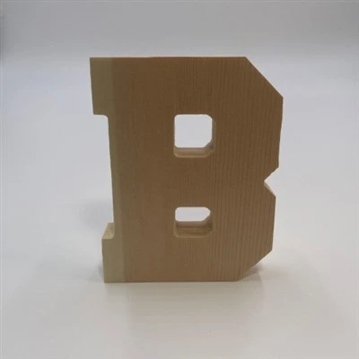Letra de madera B