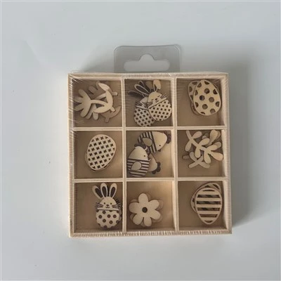 Piezas de animales de madera