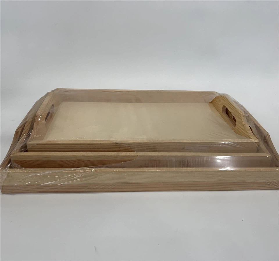 Three Sets Wooden Tray