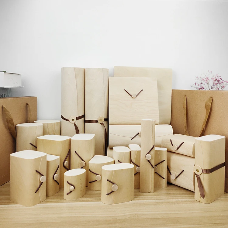 Caja suave de madera/madera para vasos/té/almacenamiento de regalos/embalaje